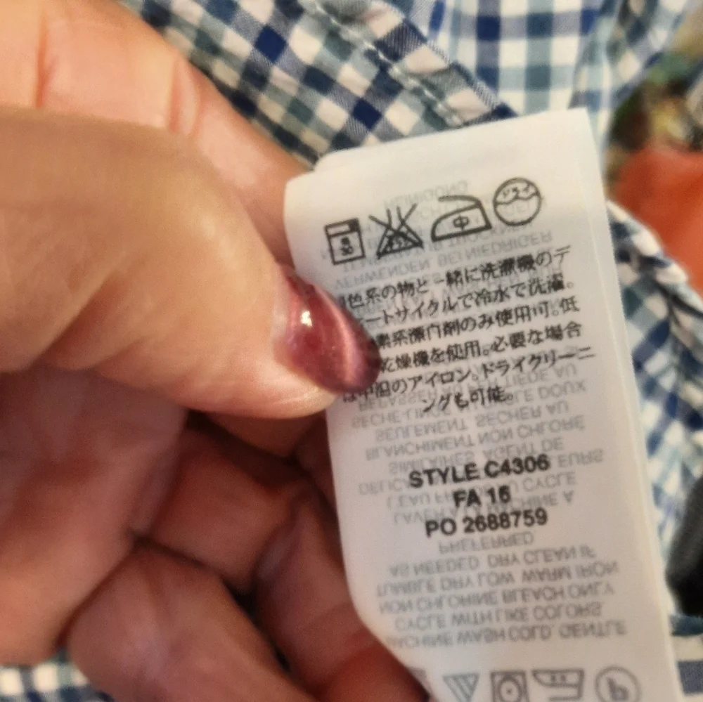 J. Crew Blue Casual Button Down Shirt Med